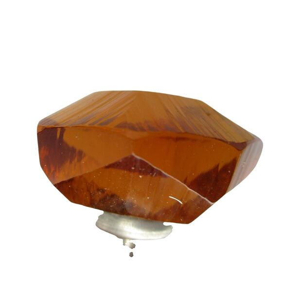 10 Pc Lot Amber and Green Glass Cabinet Desk Drawer Dress Pulls - Picture 4 of 8